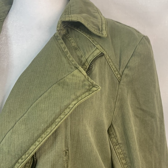 Free People Asymmetric Green Utility Jacket-NWT - Picture 8 of 16